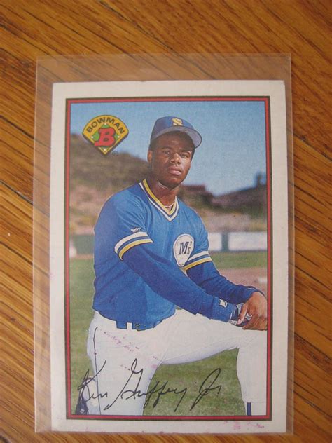 Vintage 1989 Ken Griffey Jr Bowman 220 Baseball Card Seattle Mariners