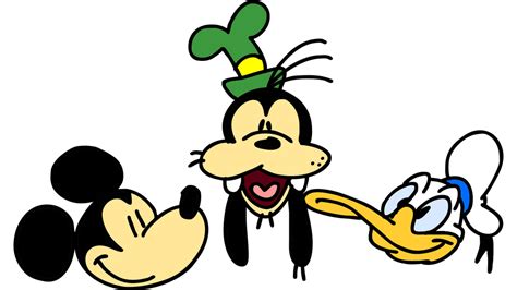 Mickey Donald And Goofy By Superzachworldart On Deviantart