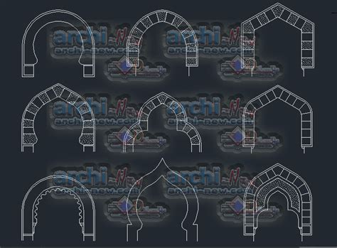 Download Autocad Cad Dwg File Details Arches Archi New Free Dwg File