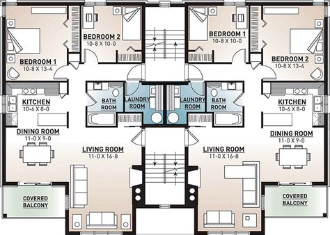 Often the floor plans for each unit are nearly identical. Victorian Style Multi-Family Plan 64952 with 7624 Sq Ft ...