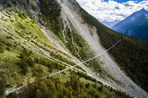 Szwajcaria Najdłuższy Most Wiszący Dla Pieszych Inż