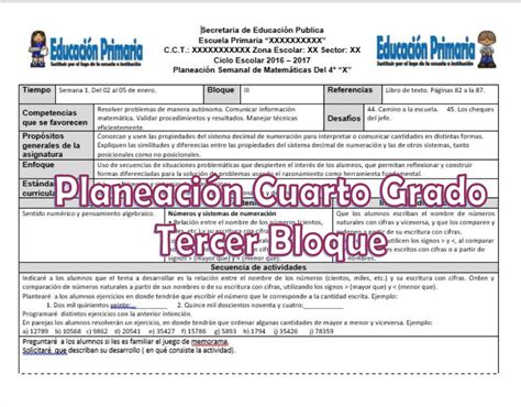 Examen Del Cuarto Grado Del Tercer Bloque Del Ciclo Escolar Hot Sex