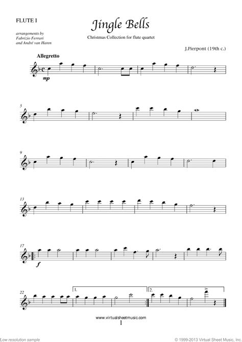 Print out at www.capotastomusic.com free flute sheet music score with the melody greensleeves. Easy Christmas Flute Quartet Sheet Music Carols PDF