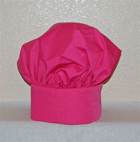 Hot Pink Chef Hat Adult Custom Personalize With Name No