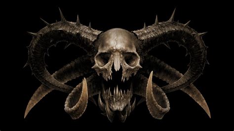 Colorful Dark Devil Skull Artwork