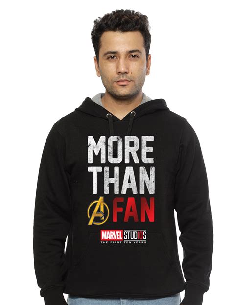 More Than A Fan Marvel Black Hoodie Swag Shirts