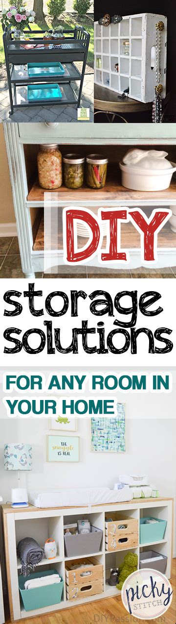Diy Storage Solutions For Any Room In Your Home Picky Stitch