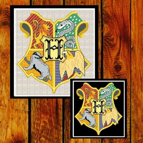 Buy 2 Get 1 Free Hogwarts Crest Cross Stitch Pattern Harry Potter
