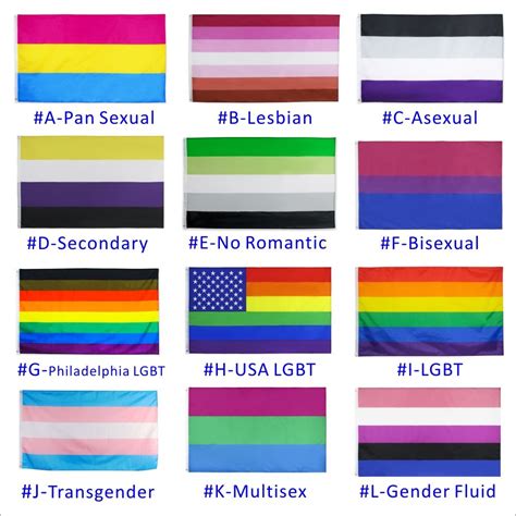 Different Lgbt Rainbow Flags X Ft X Cm Lesbian Gay Parade Banners Lgbt Pride Flag