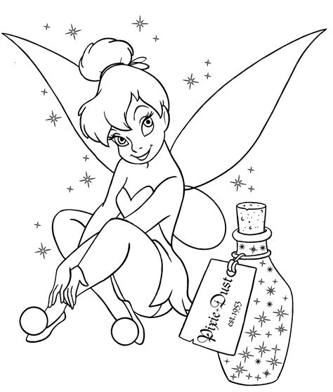 Pixie Hollow Coloring Pages Home Interior Design