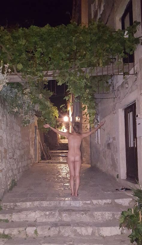 Naked Hiker Dubrovnik Croatia