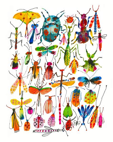 Bugs Etsy Insect Art Bug Art Art