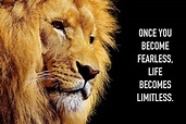 EzPosterPrints - Most Popular Lion Theme Quote Posters - Power Strength ...