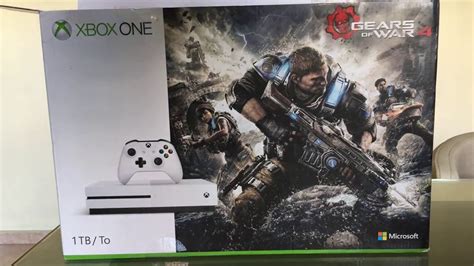 Xbox One S 1tb Console Gears Of War 4 Bundle Unboxing 4k Youtube