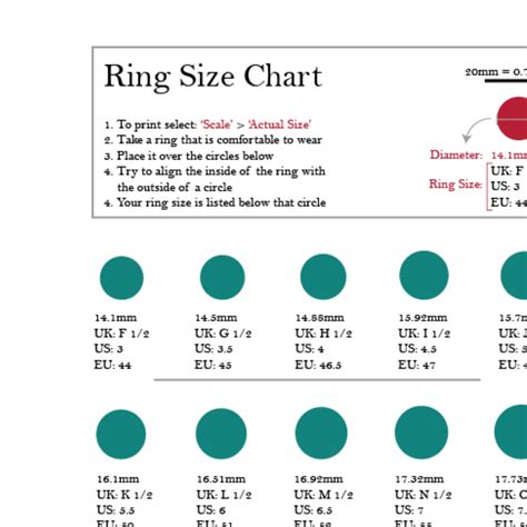 Ring Size Conversion Uk Us