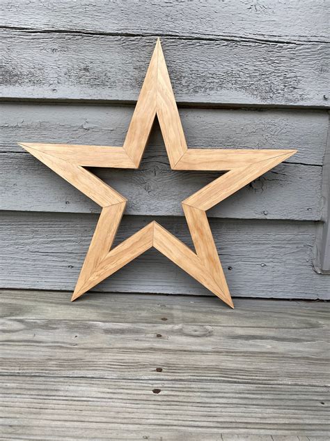 Wood Star Wall Art Wall Hangings Decorations Country Home Etsy