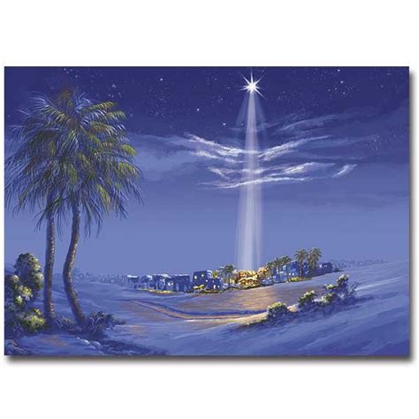 Star Over Bethlehem Christmas Card Box Of 20 Garratt Publishing