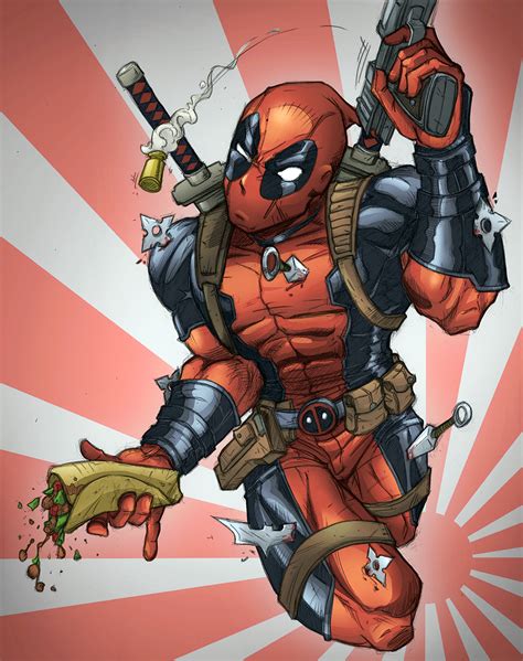 Deadpool Color Sketch By Muglo On Deviantart