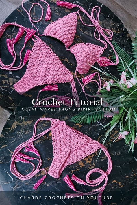 Crochet Thong Bikini Crochet Chain Crochet Halter Hand Crochet