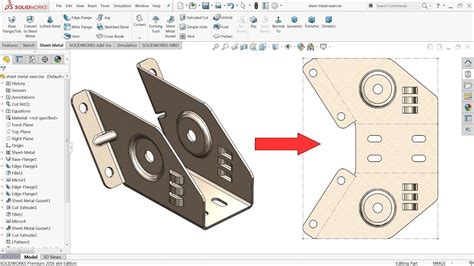 How To Make A Sheet Metal Drawing In Solidworks Benoit Ockbet