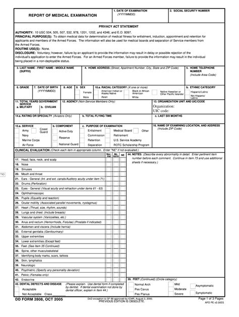 Dd Form 2808 Fill Out And Sign Printable Pdf Template Signnow