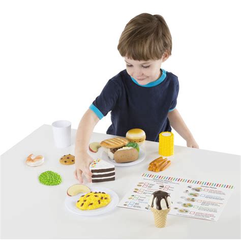 Melissa And Doug Food Fun Combine And Dine Dinners Play Food 18pcs Best