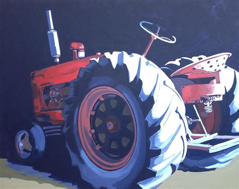 Vintage Tractor 2 Painting By Jeffrey Bess Fine Art America
