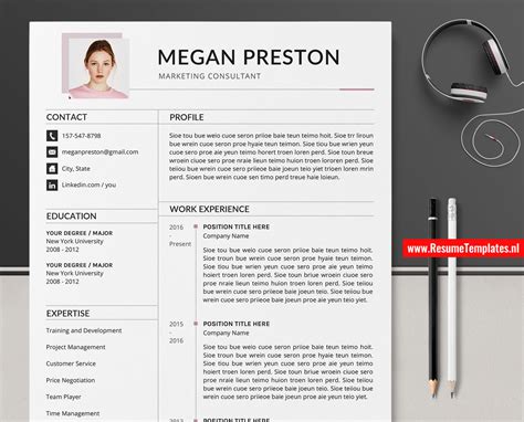 Label your cv files with your name, the application date, and the job you're. Modern Resume Templates / CV Templates, Cover Letter, MS ...