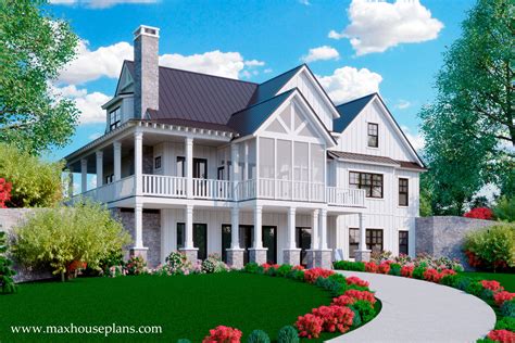 Modern Farmhouse Plans With Wrap Around Porch Homes Built From Wrap