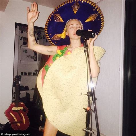 Miley Cyrus Dresses Up Like A Taco And Sings After Her Big Birthday