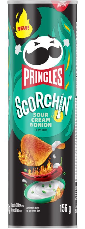 Pringles Scorchin Sour Cream And Onion Flavour Potato Chips