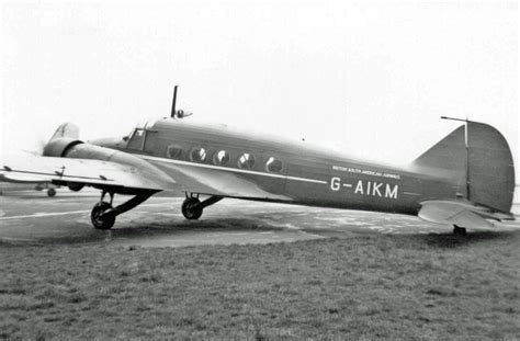 20 November 1947 British Air Transport Avro Anson G Aiww Crashed Into