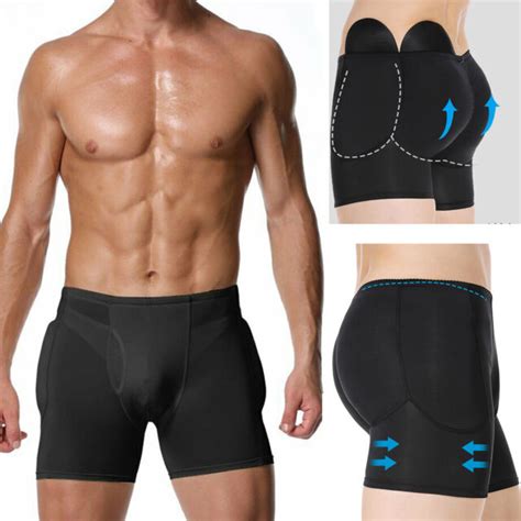 Men Padded Enhancer Body Shaper Butt Lifter Brief Buttock Boxer Briefs Underwear Ebay