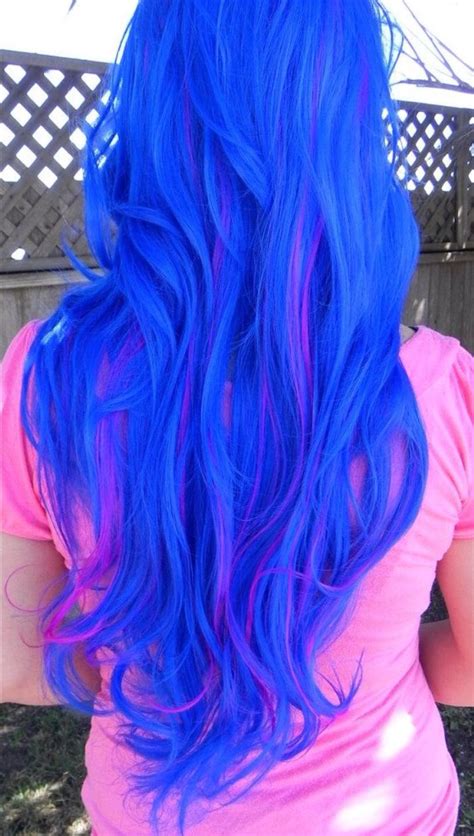 Bright Blue Hair Dye Color For Light Hair Hair Hair