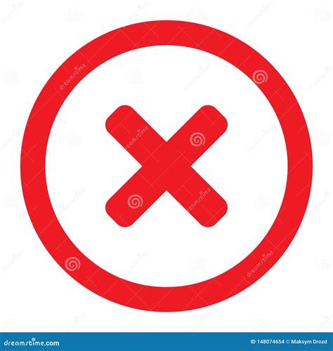 Delete Icon Close Symbol Vector No Sign Cancel Symbol Wrong And