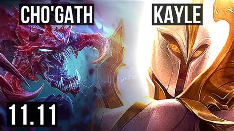 Chogath Vs Kayle Top 10011 15m Mastery Legendary 500 Games