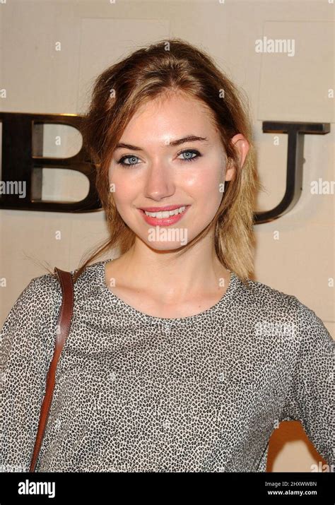 Imogen Poots During The Burberry Body Burberry Fragrance Launch Party Held At Burberry