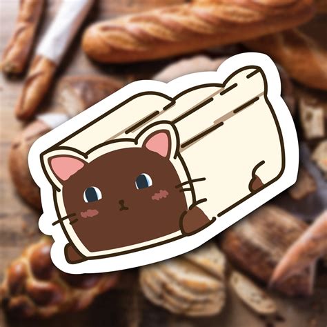 Bread Cat Sticker Rkawaii