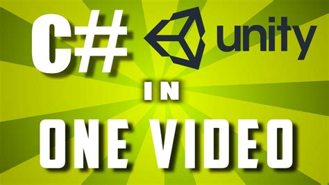 Learn C In One Video Unity C Scripting Tutorial For Beginners 2024