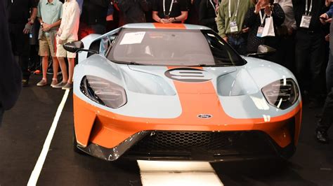 First 2019 Ford Gt Heritage Edition Auctions For Eye Popping 25 Million