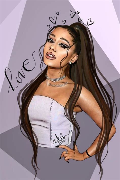 Pin By Arianagrandefanpage On Ariana Cartoon Cute Ariana Grande Anime Ariana Grande Drawings