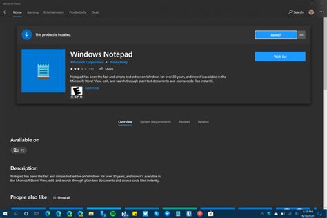 Notepad Now Available In Windows Store
