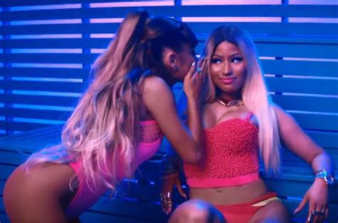 Ariana Grande And Nicki Minaj Hit Spin Class For Side To Side Video