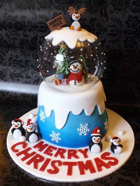 This cute christmas themed cake would work for just about any party. 60 Easy Christmas Cake Decoration Ideas