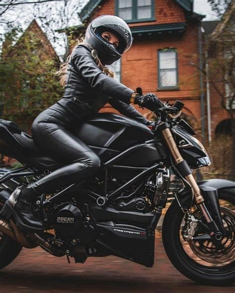 Lederlady ️ Motorcycle Motorcycle Women Motorcycle Girl