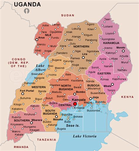 Detailed Highways Map Of Uganda Uganda Detailed Highw Vrogue Co