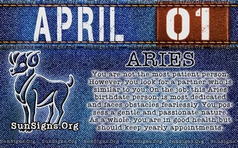 April 1 Zodiac Horoscope Birthday Personality Sunsignsorg