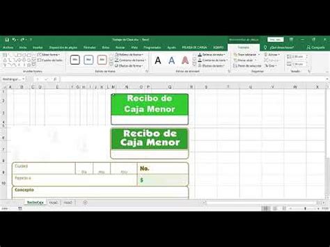 Recibo De Caja En Excel Con Formular Youtube