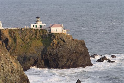 Aerial View Of The Point Bonita Lighthouse California Photograph By