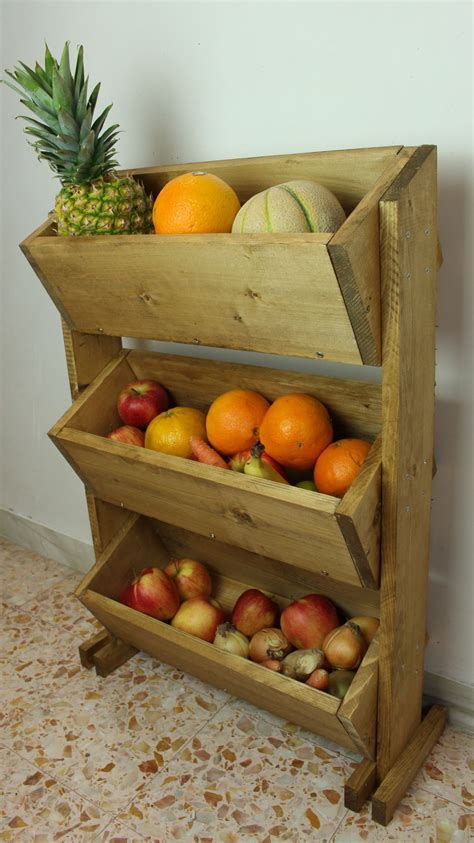 A Rustic Market Style Stand For Storing Fruit Is A Great Addition To